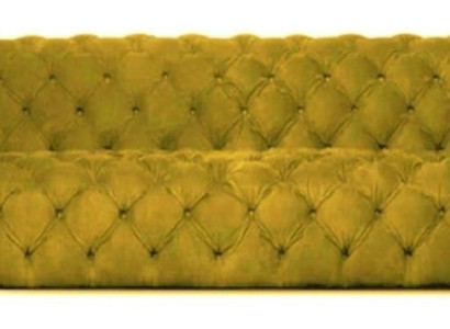 Yellow Chesterfield couch four-seater xxl big sofa comfortable couches soft new